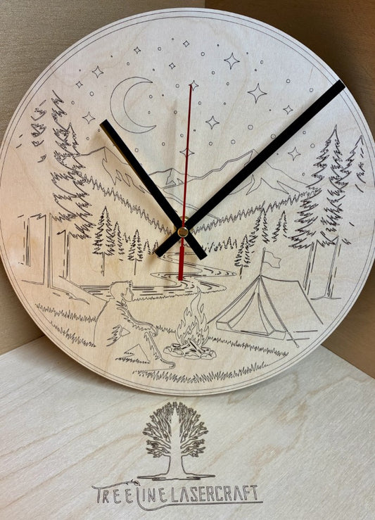 Starry Camper Clock